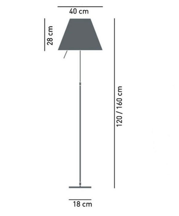 Piantana da terra COSTANZA di LUCEPLAN -D13T