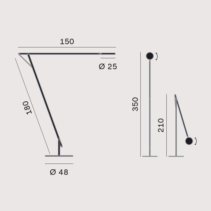 Lampada da terra STING XL di ROTALIANA-1SRXL00362EL0